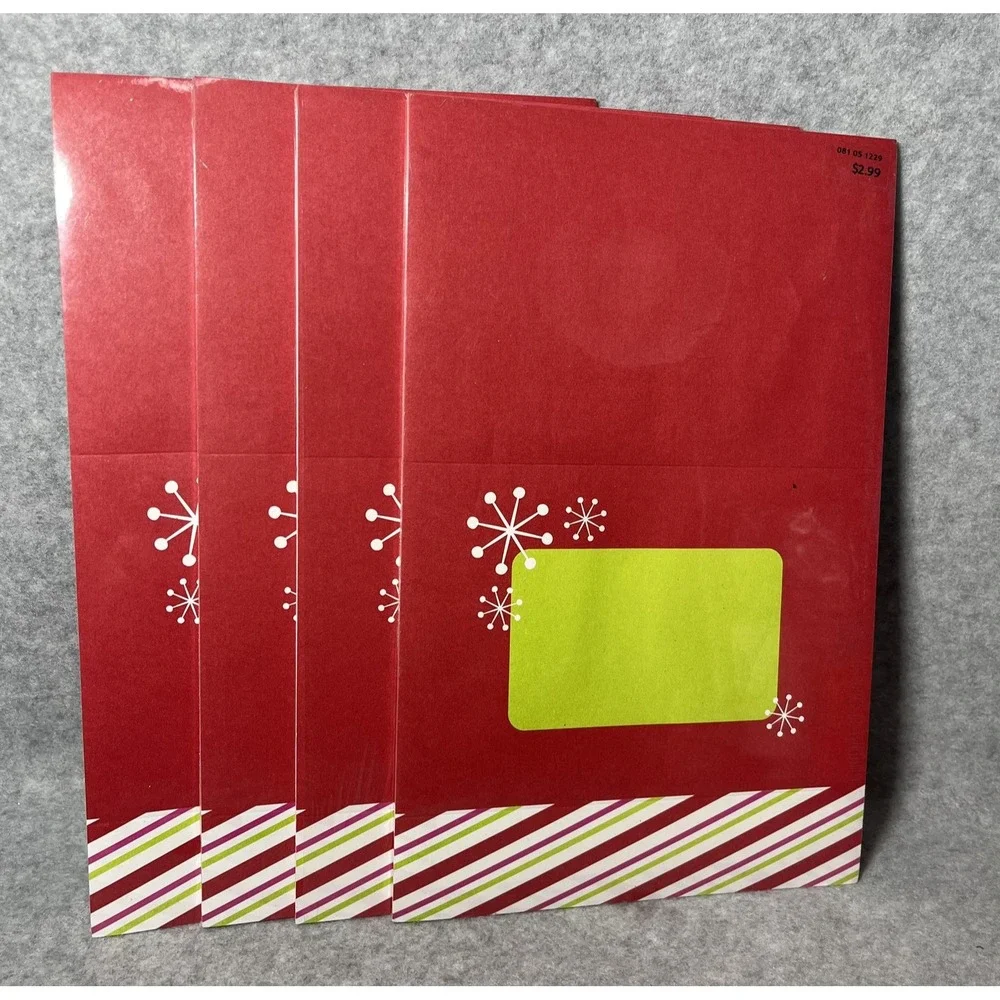 Gartner Studios Self-Mailer Christmas Holiday Printable Cards 25 Count with Seal